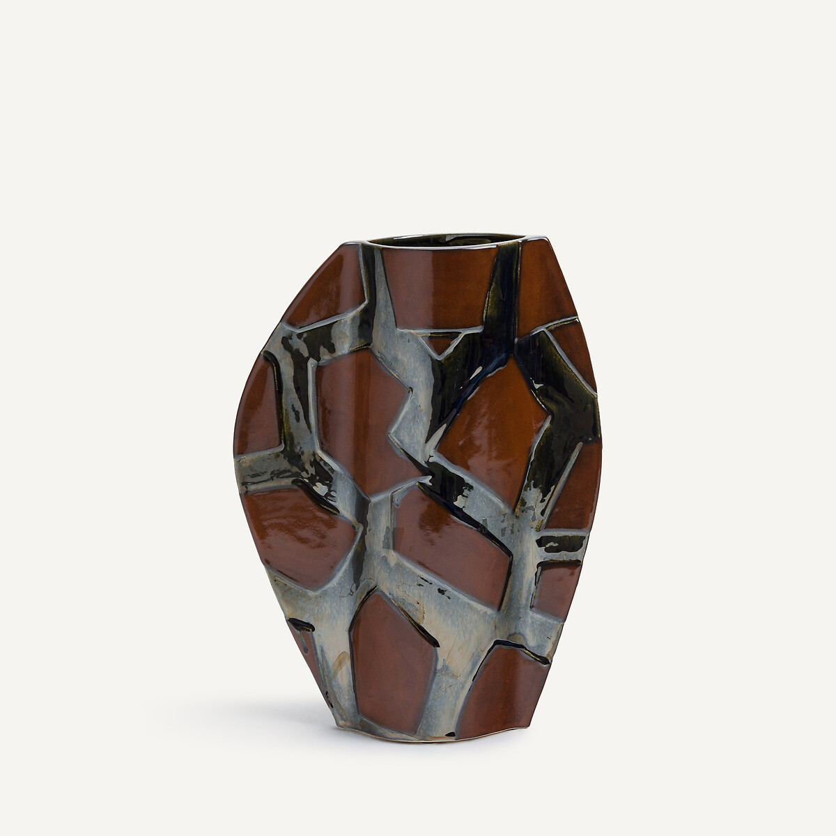 Vaas van geglazuurd keramiek, Iridyo multicolor, AM.PM
