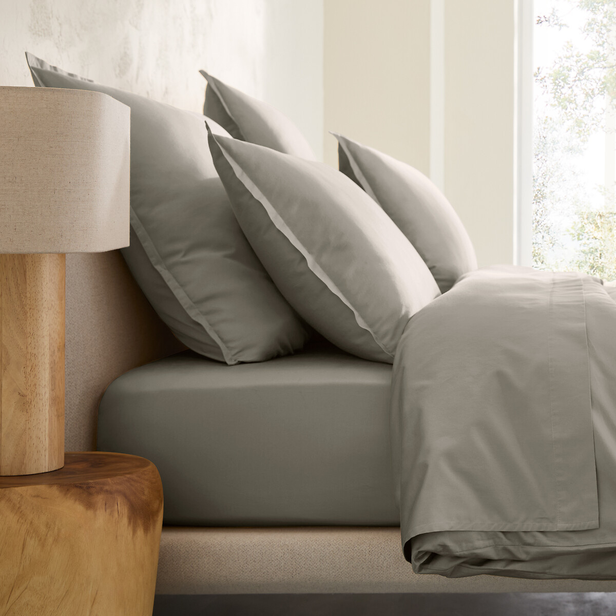 Federe In Raso Di Cotone Lavato A 200 Fili Saria Casa E Giardino Biancheria Lenzuola Coperte Copricuscini La Redoute