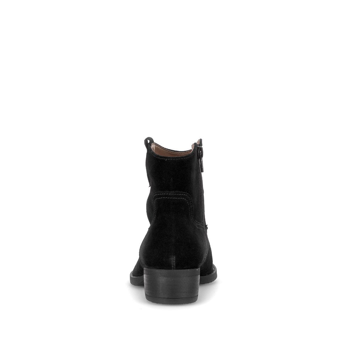 Bottines en cuir à talon décroché noir velours, GABOR