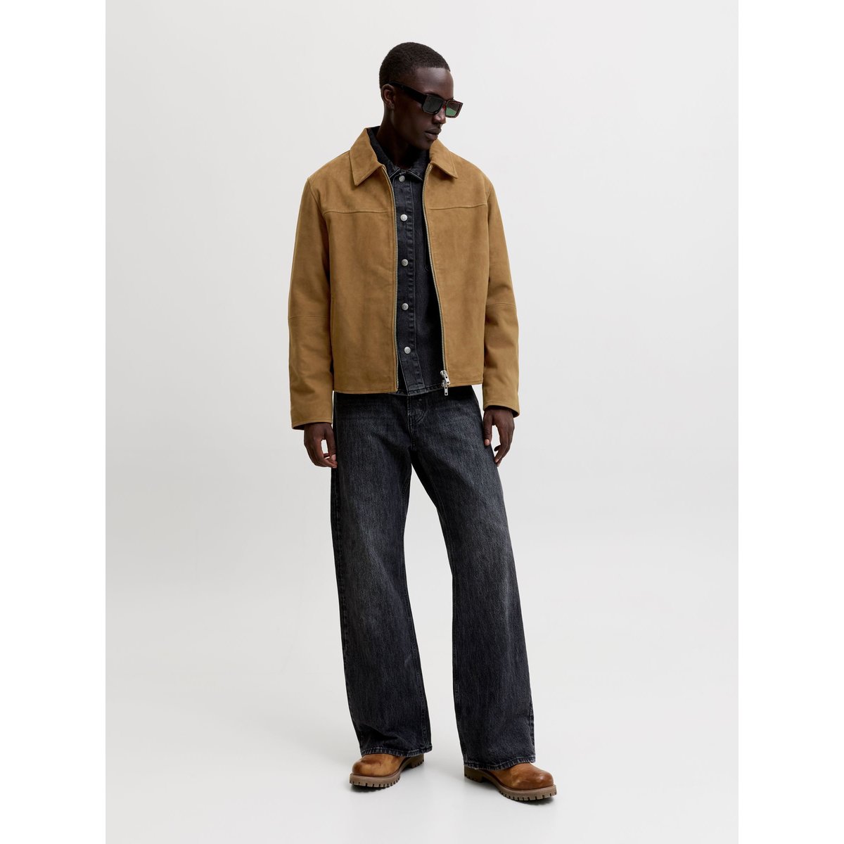 Veste En Daim cognac, JACK & JONES
