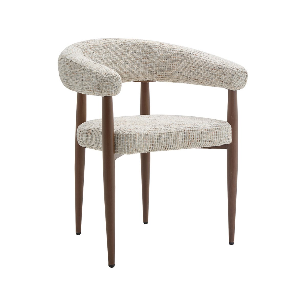 Lot de 2 fauteuils en tissu moucheté, NOUR beige, BEST MOBILIER