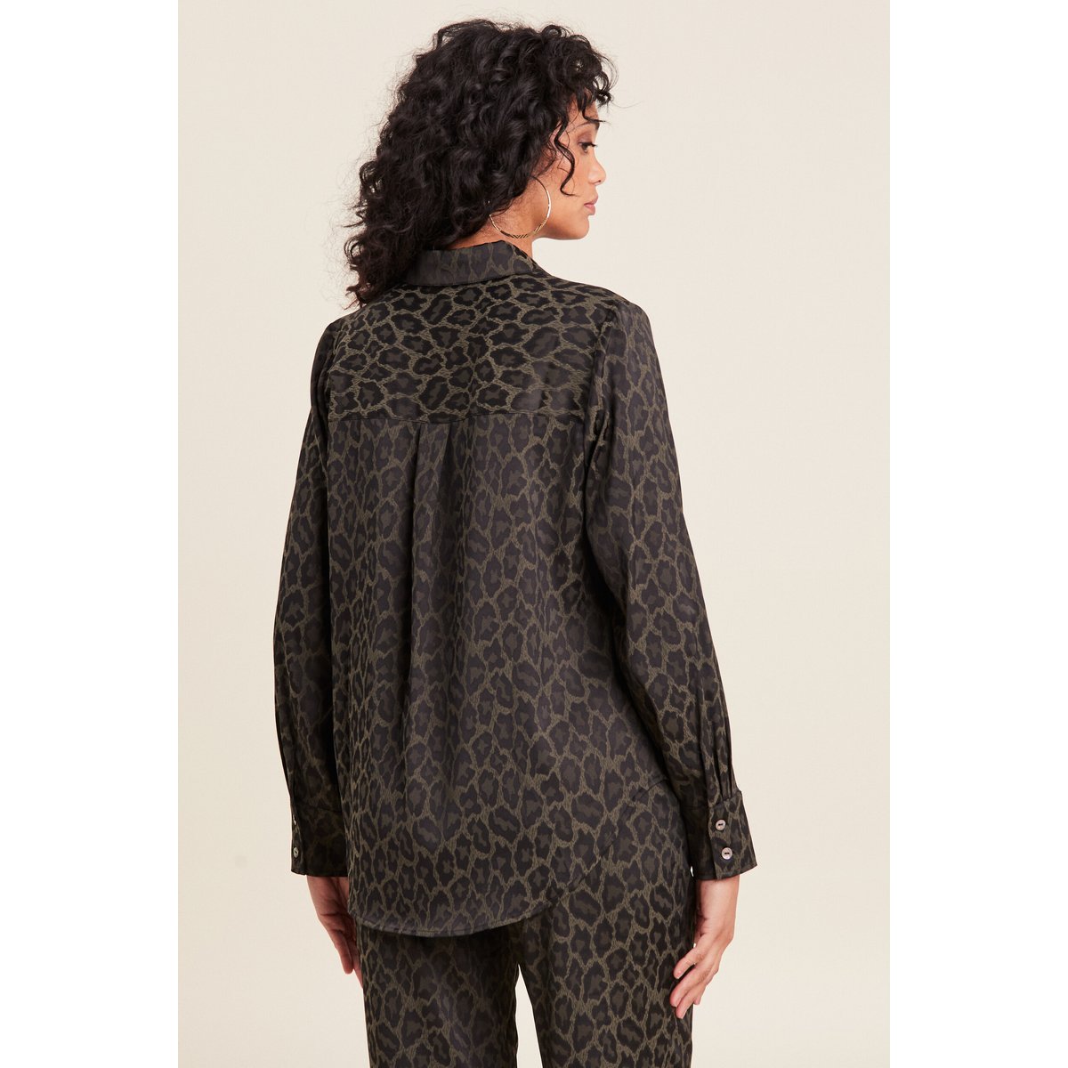 Chemise manches longues vert kaki, BREAL