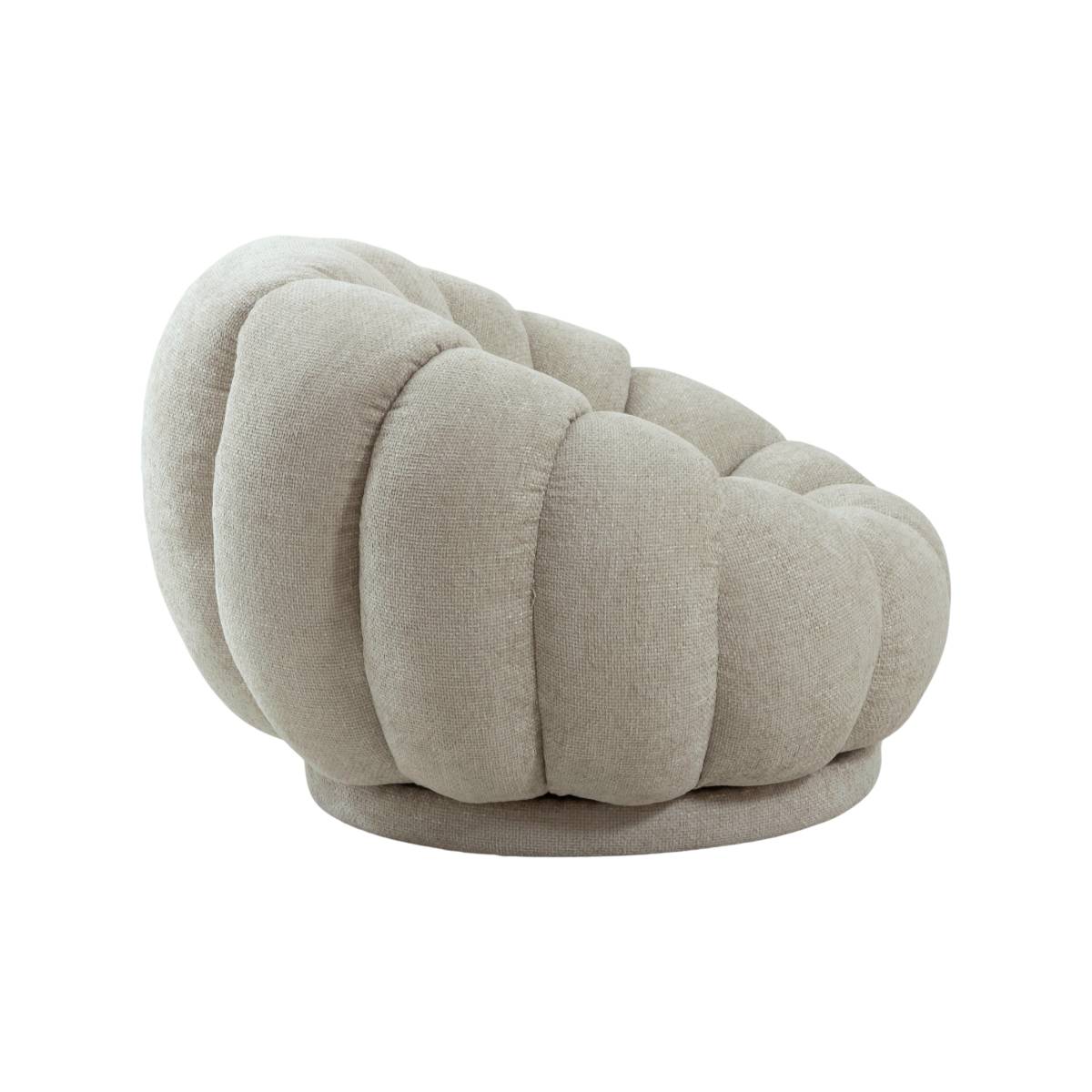 Fauteuil nuage en tissu HÉLÉNA blanc, MADE IN MEUBLES