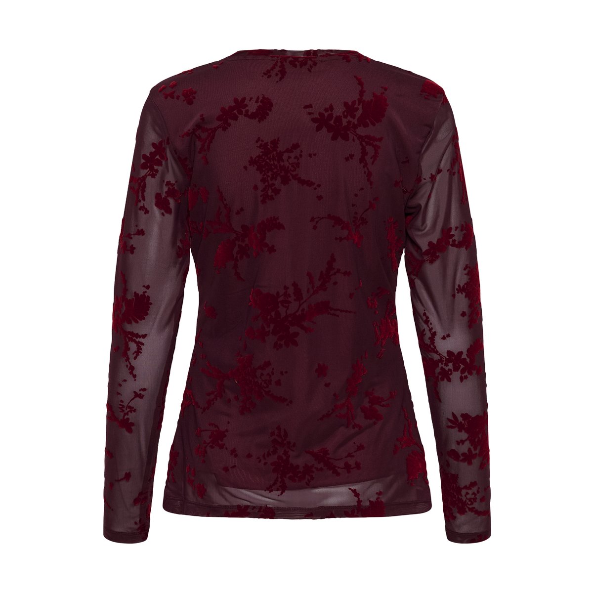 Blouse à manches longues rouge red flock, CULTURE