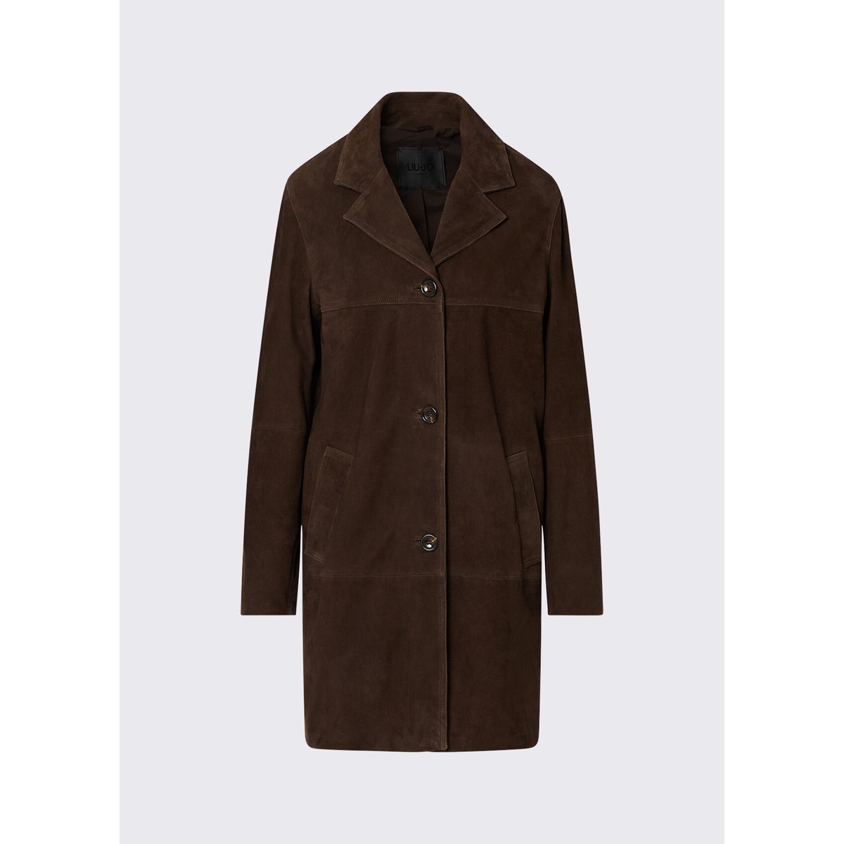 Veste longue en daim cacao, LIU JO