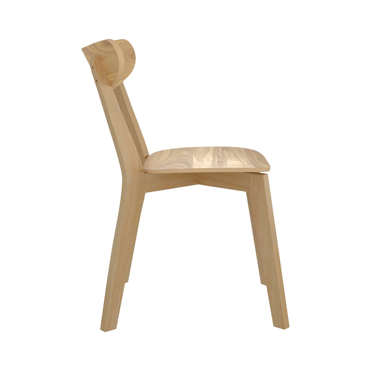 Lot de 2 chaises en bois - TABATA bois clair, MAISON PAVANE