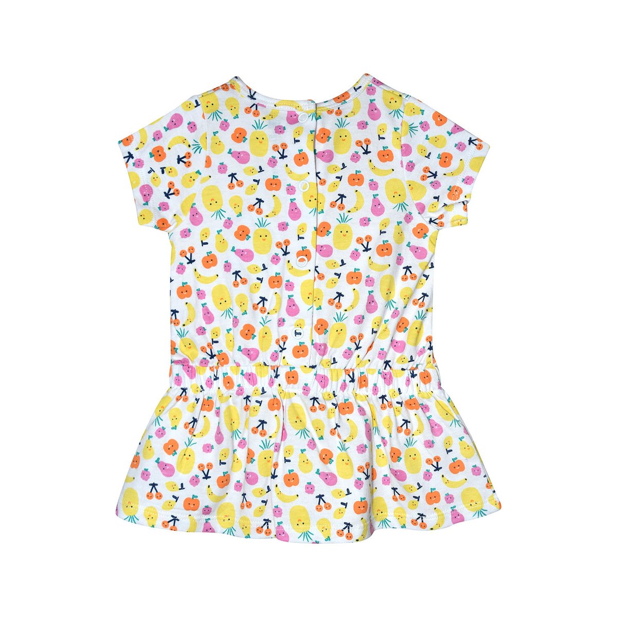 Robe reginette manches courtes bebe blanc, SUCRE D'ORGE