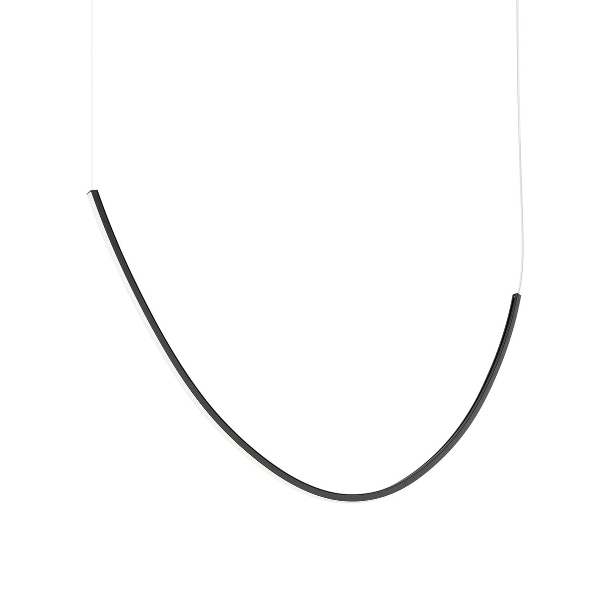 Lustre Aluminium Noir LED 1 Alvar noir, EDEN