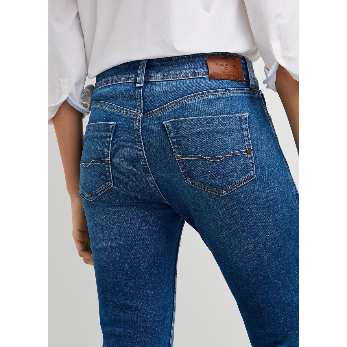 Jean bootcut taille standard, Piper denim bleu foncé, PEPE JEANS