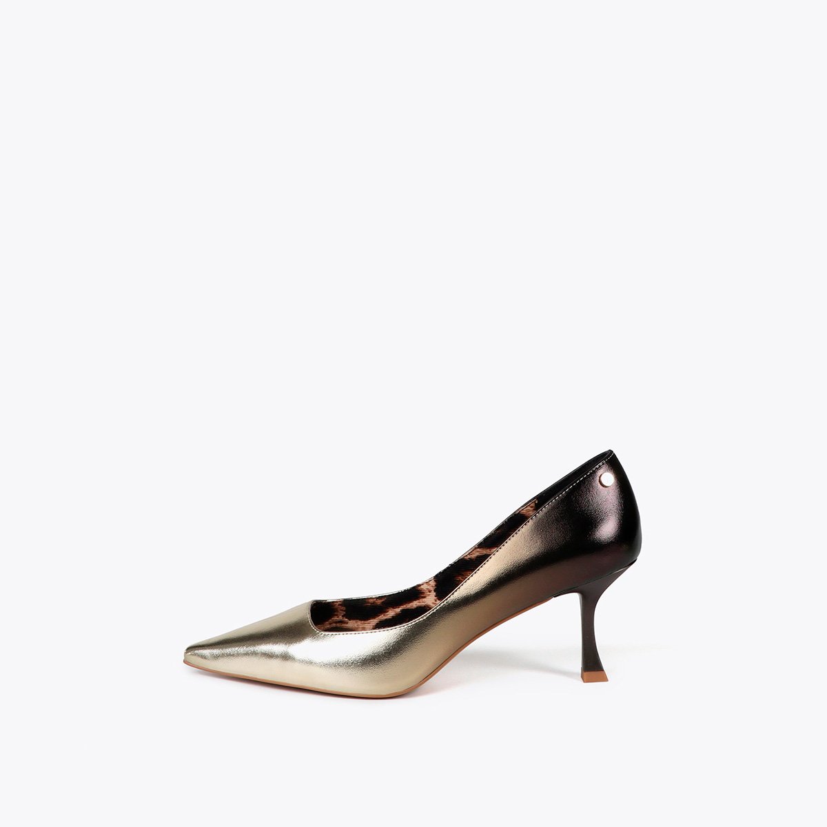 Escarpins à talon entonnoir noir, LOLA CASADEMUNT