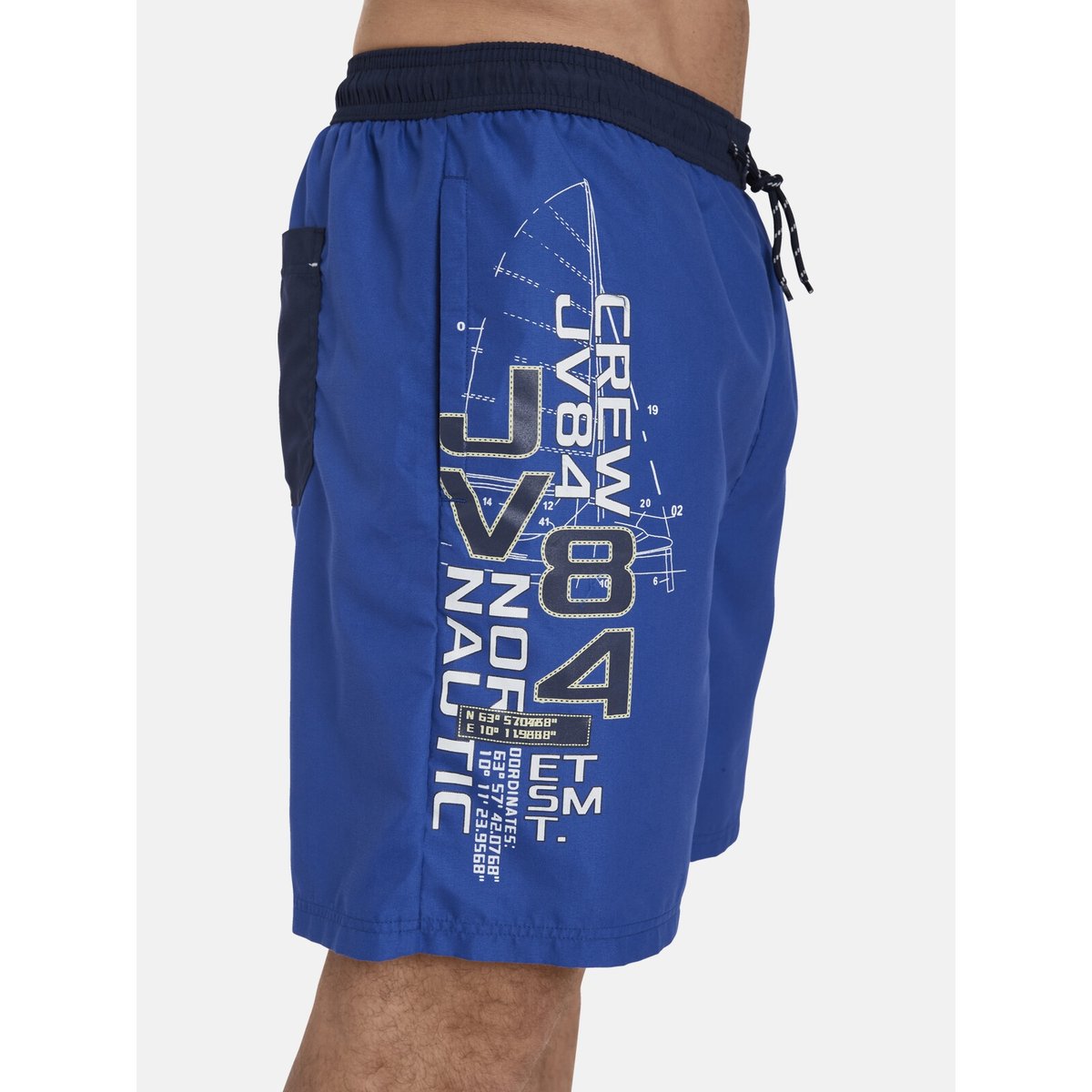 Short de bain JUPPE bleu roi, JAN VANDERSTORM