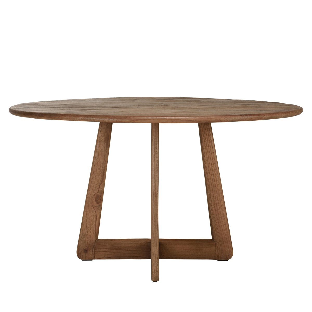 Table à manger ronde 140x140cm en bois de mindi ARCUS bois naturel, PIER IMPORT
