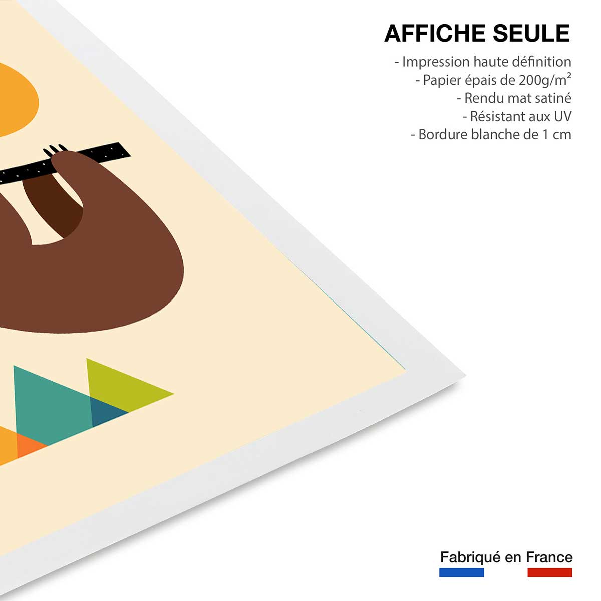 Affiche slow life affiche seule, HEXOA