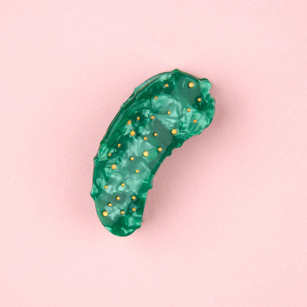 Mini pince à cheveux Cornichon vert foncé, COUCOU SUZETTE