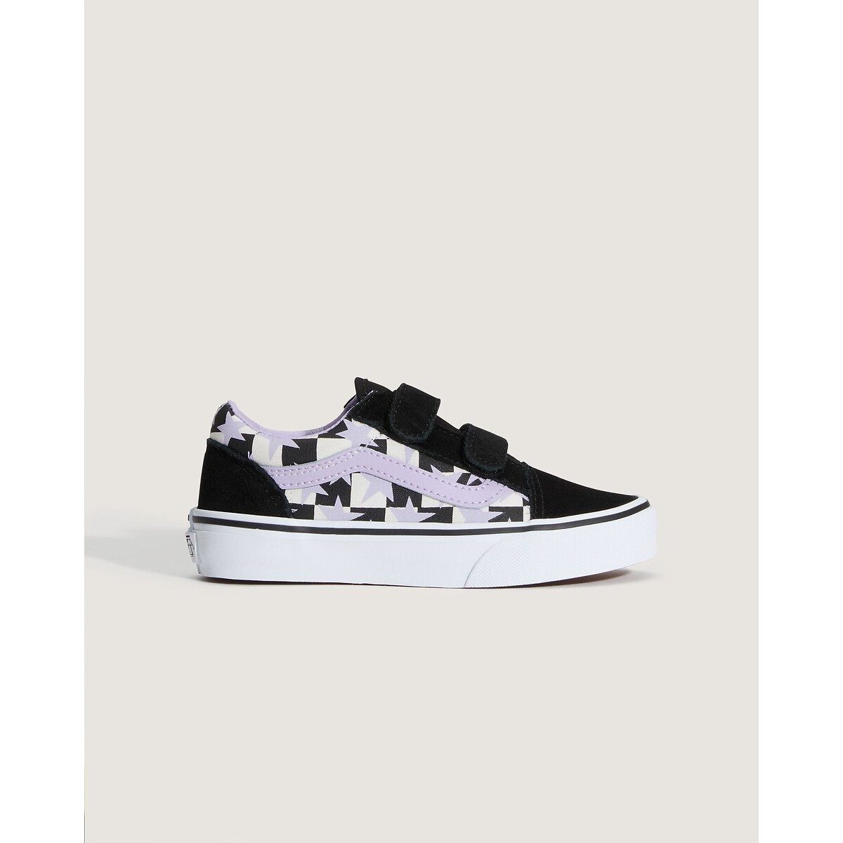 Baskets basses à scratch, UY OLD SKOOL V noir/violet/blanc, VANS