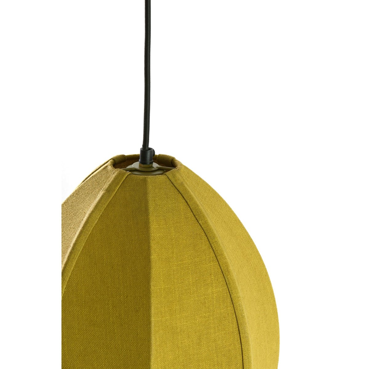 Lampe Suspendue Textiles MILATOS vert olive, LIGHT & LIVING