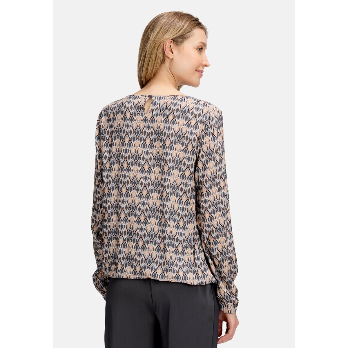 Tunique à manches longues gris/beige, BETTY BARCLAY