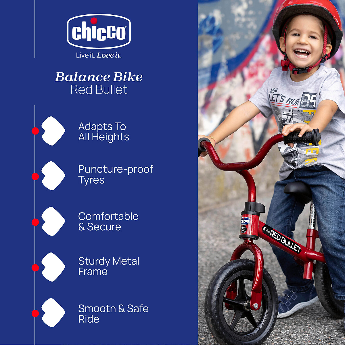 Bullet Balance Bike red, CHICCO