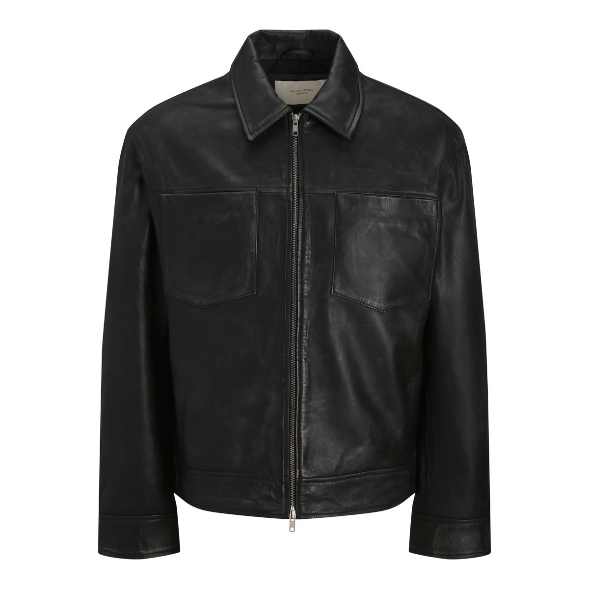Veste En Cuir black, JACK & JONES