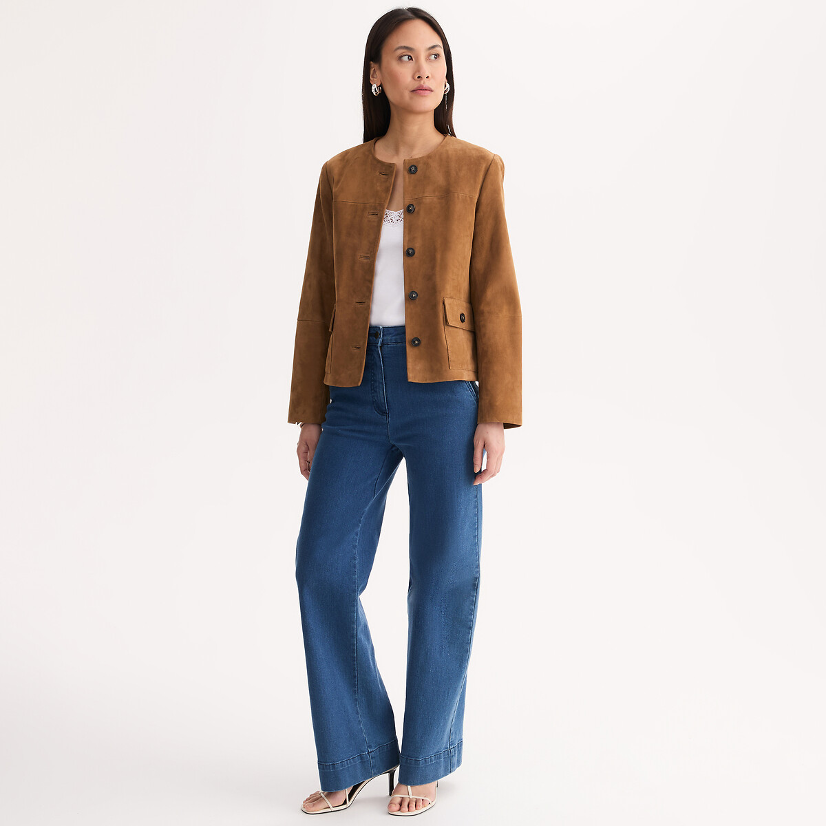 Jeans flare azul stone, ANNE WEYBURN
