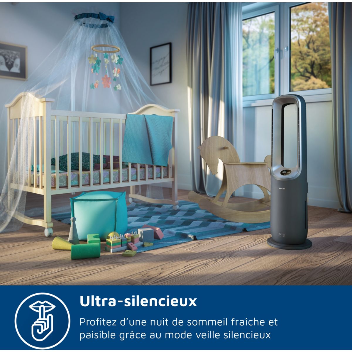Purificateur d'air, ventilateur, chauffage AMF870/15 3-en-1 Série 8000, jusqu’à 70 m², Gris couleur unique, PHILIPS