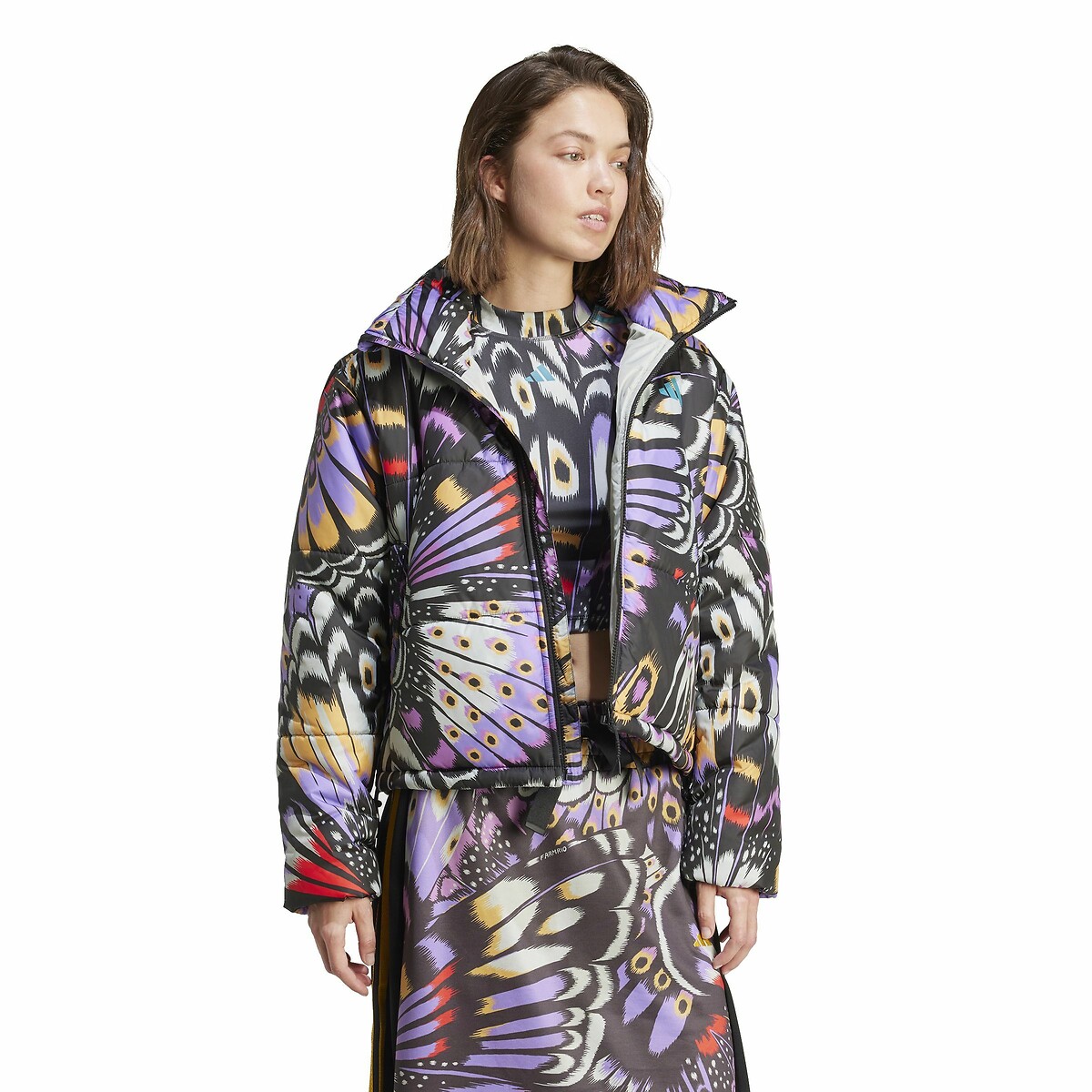 Farm Rio Printed Padded Jacket 90004947, ADIDAS SPORTSWEAR