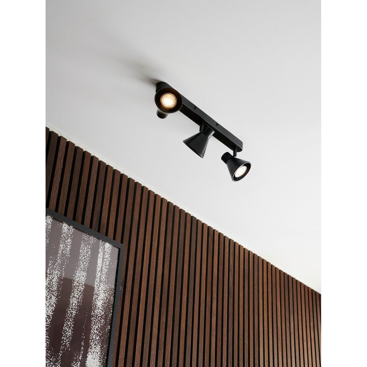 Plafonnier avec abat-jour inclinable et orientable en métal, EIK gris, NORDLUX