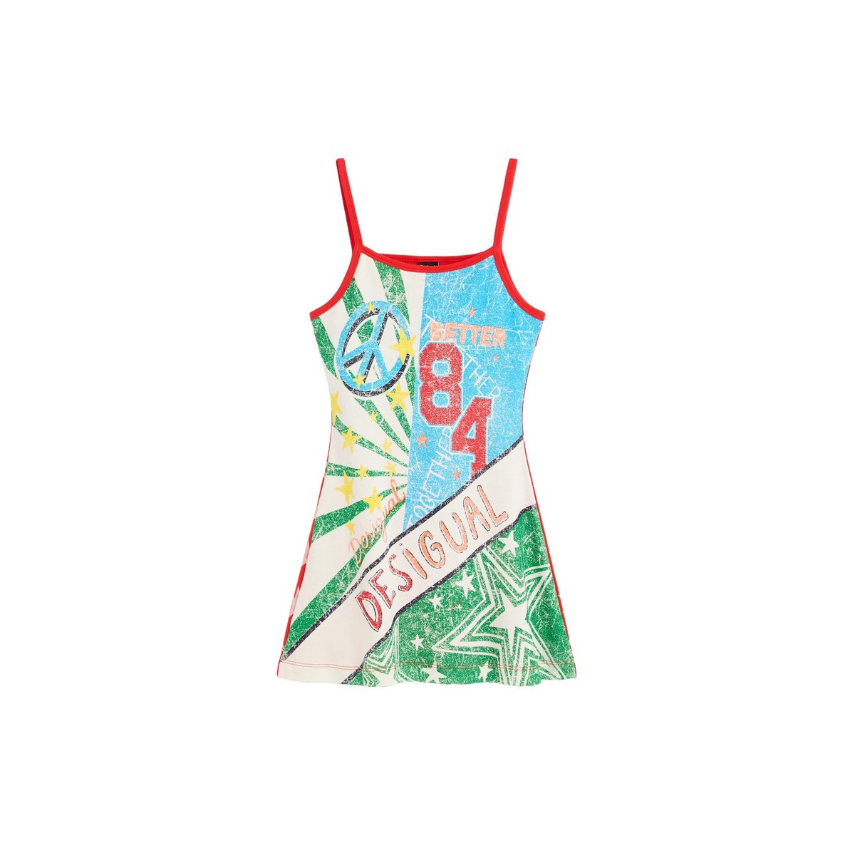 Robe imprimée multicolore multicolore, DESIGUAL