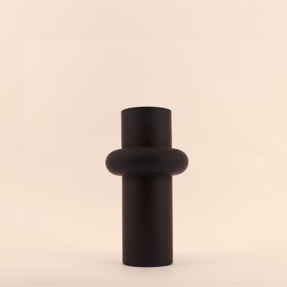 Vase anneau en verre, H20cm noir, DECOSTAR