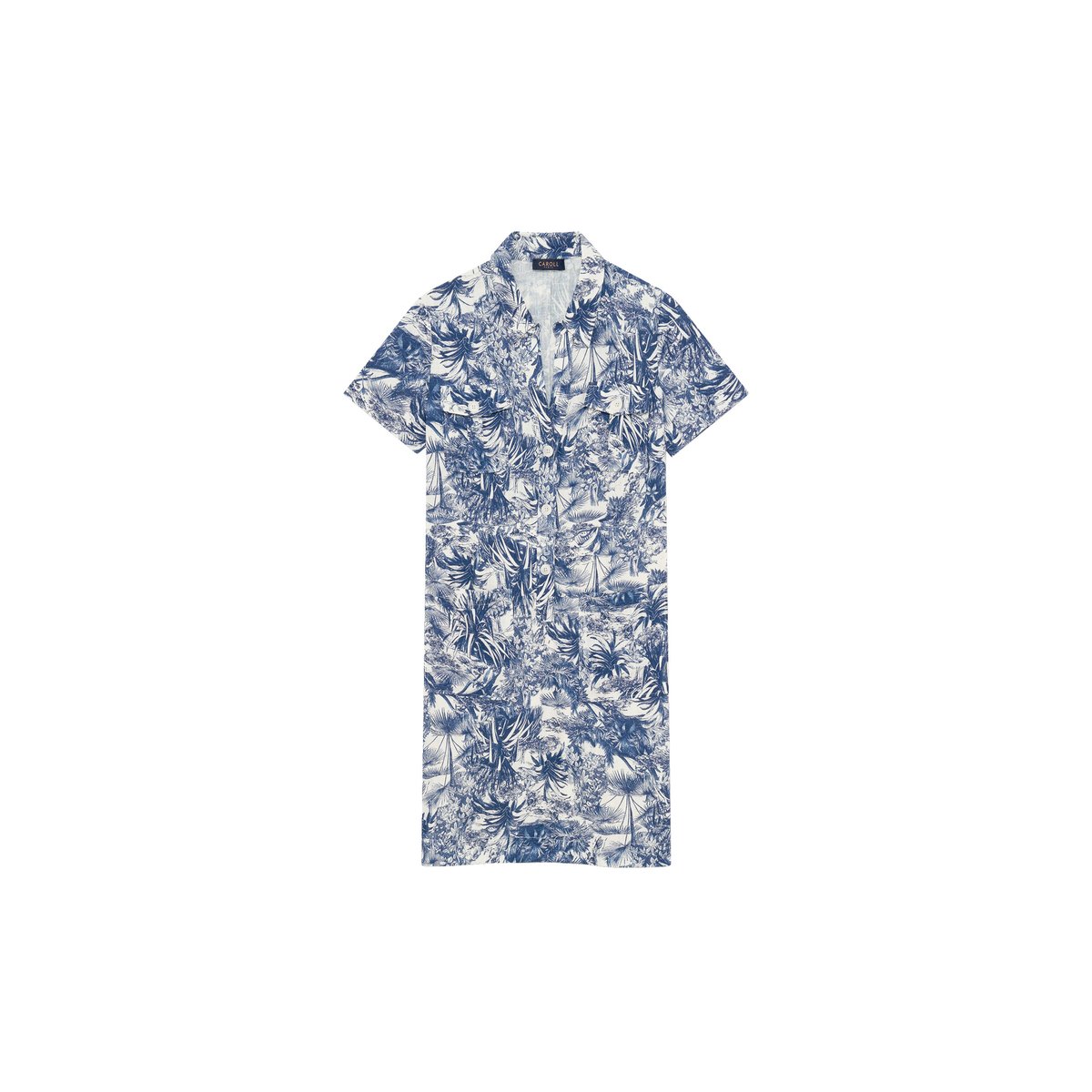Robe courte en lin LAUREEN blanc, CAROLL