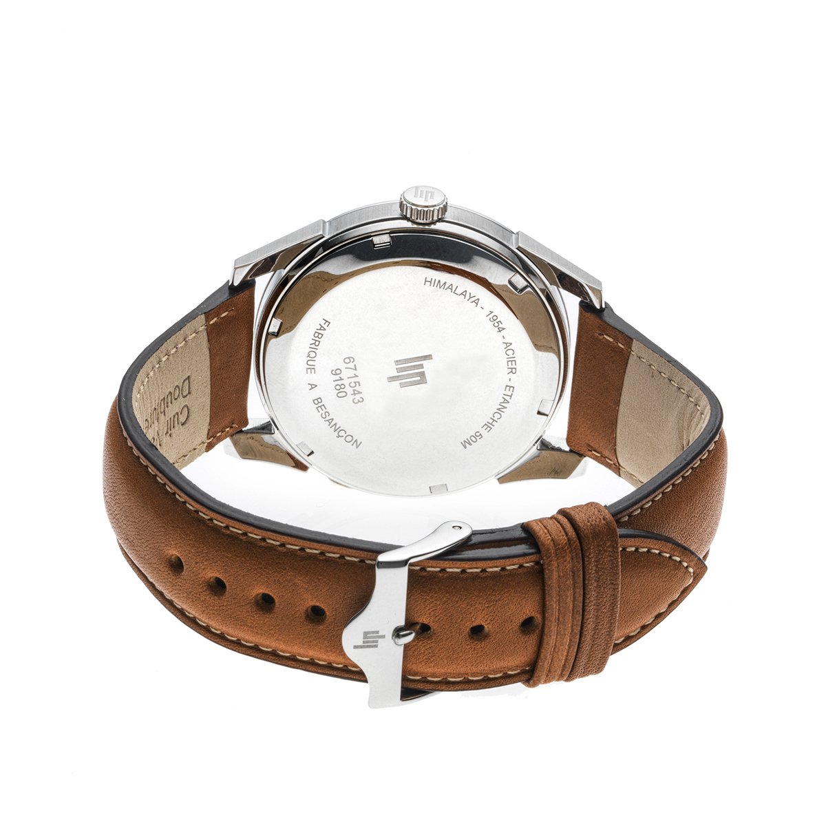 Montre Analogique HIMALAYA argenté bleu marron, LIP