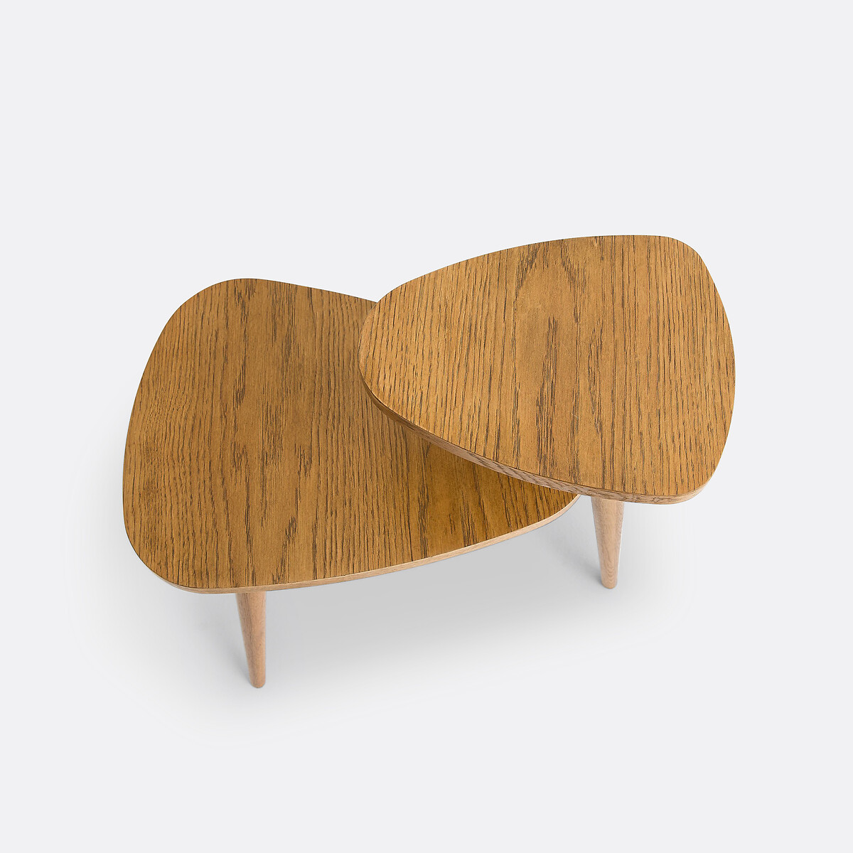 Quilda Vintage-Style Two-Tier Side Table oak, LA REDOUTE INTERIEURS