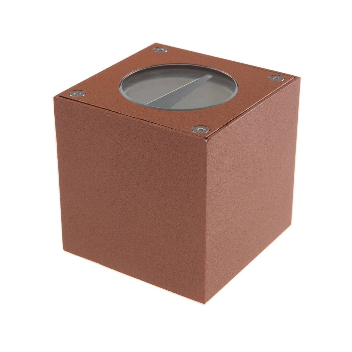 Applique extérieure en aluminium moderneLED brun rouille, LUCANDE