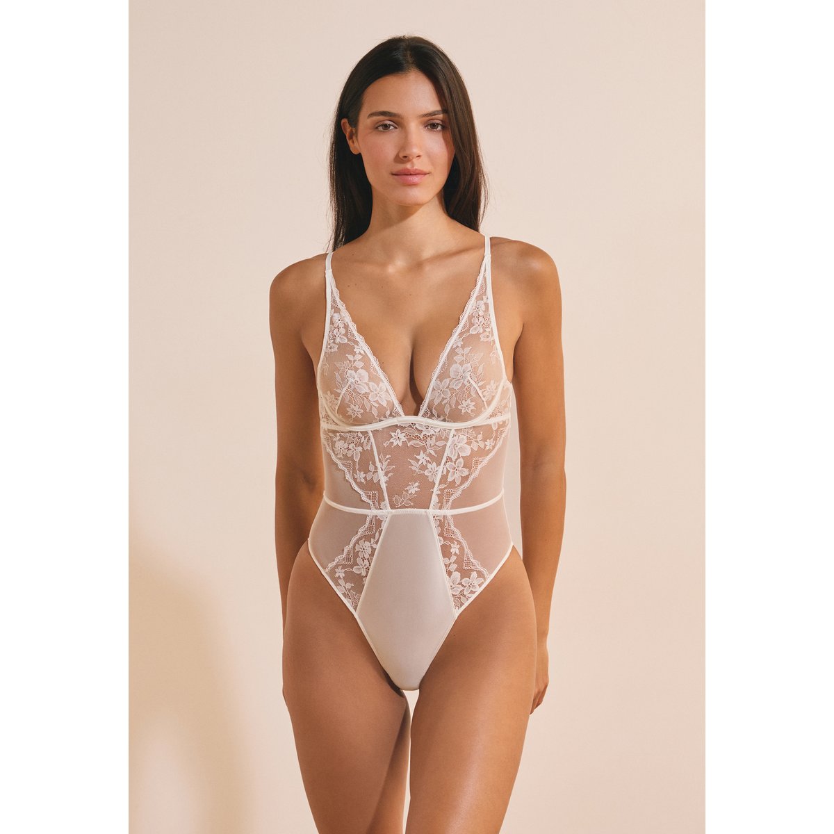 Body en dentelle HERITAGE ecru, ETAM