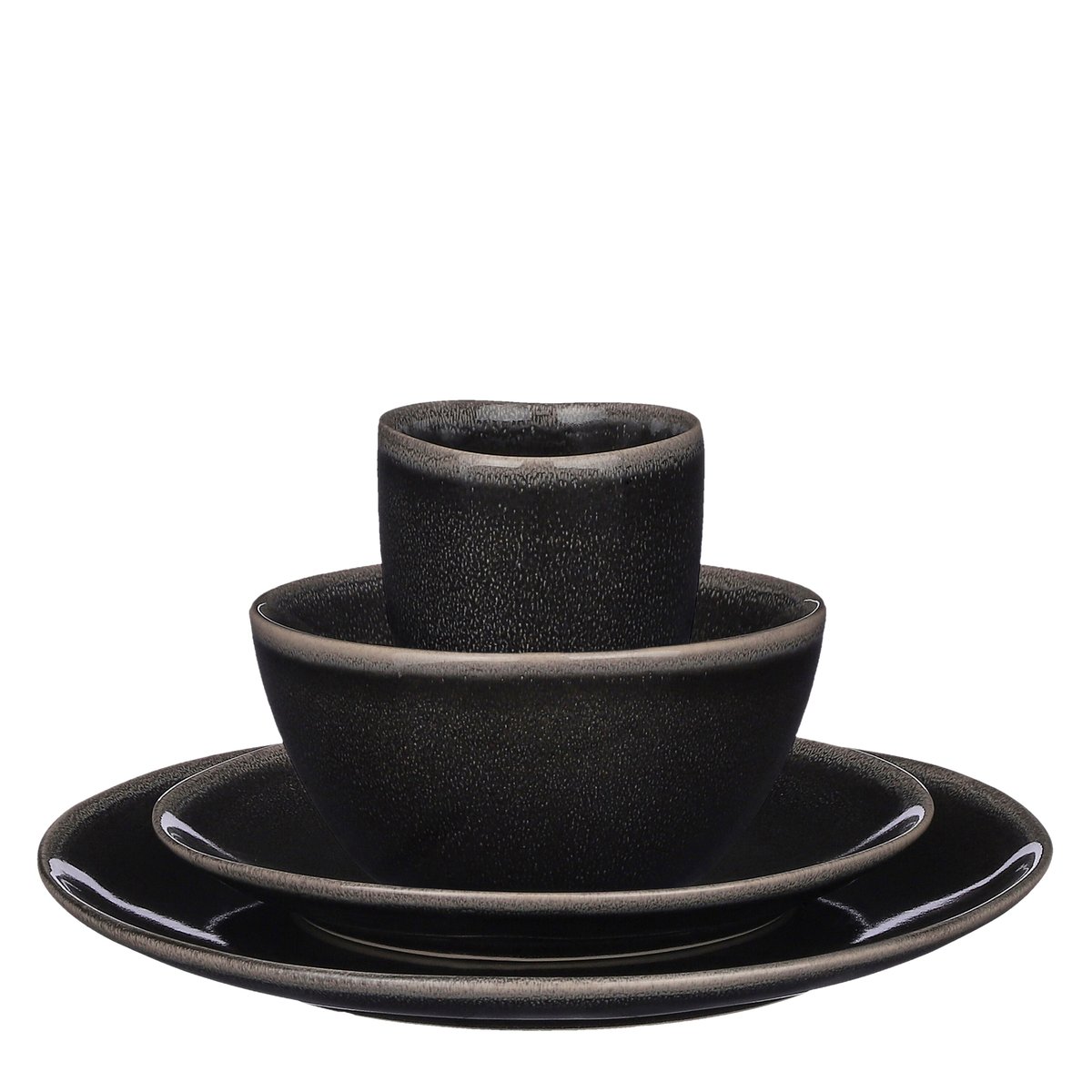 Service de table TABO noir, MICA DECORATIONS