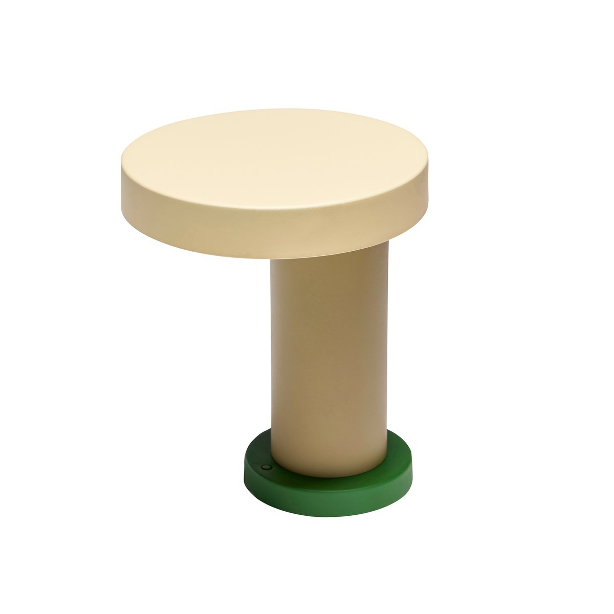 Lampe de table en fer et polycarbonate MAGIC vert/olive, HUBSCH