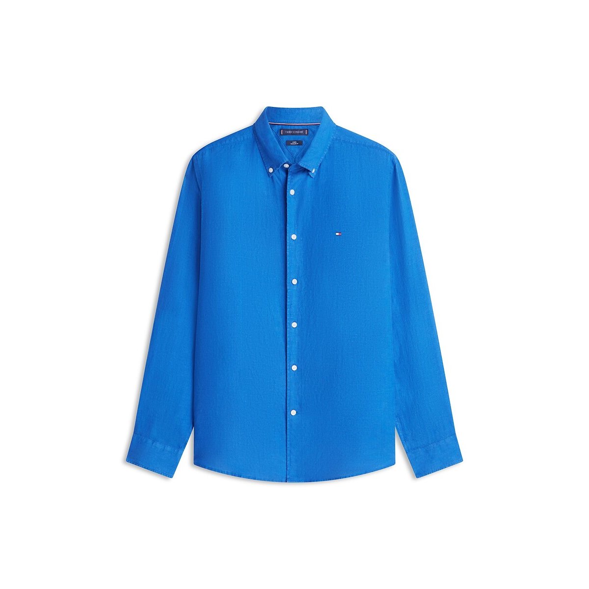 Camicia in lino blu, TOMMY HILFIGER