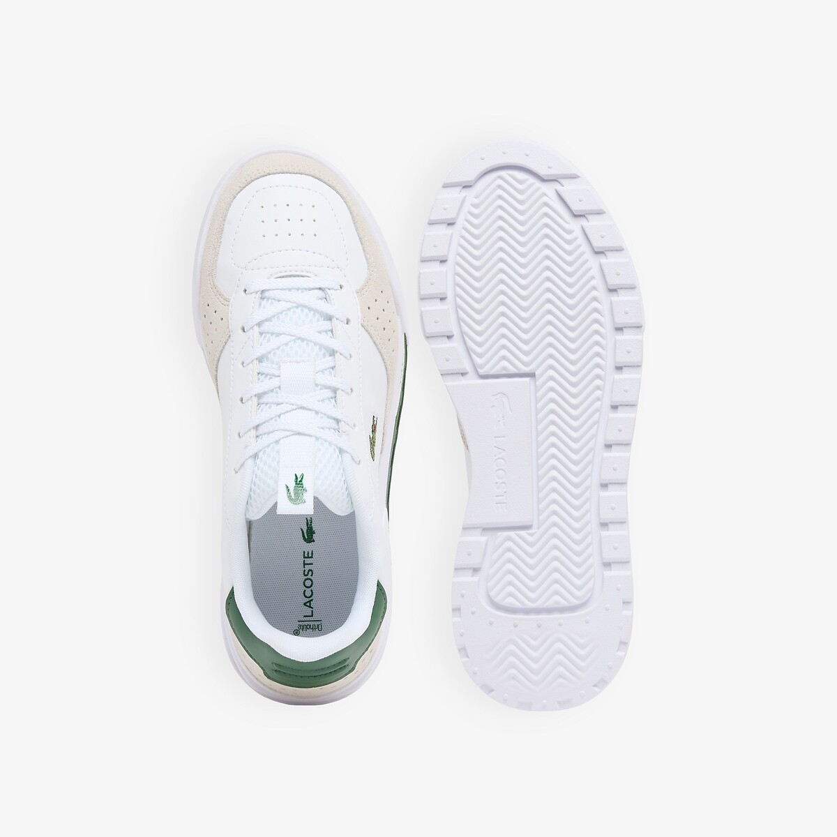 Niedrige Sneakers SLAM BREAK weiss/beige/grün, LACOSTE