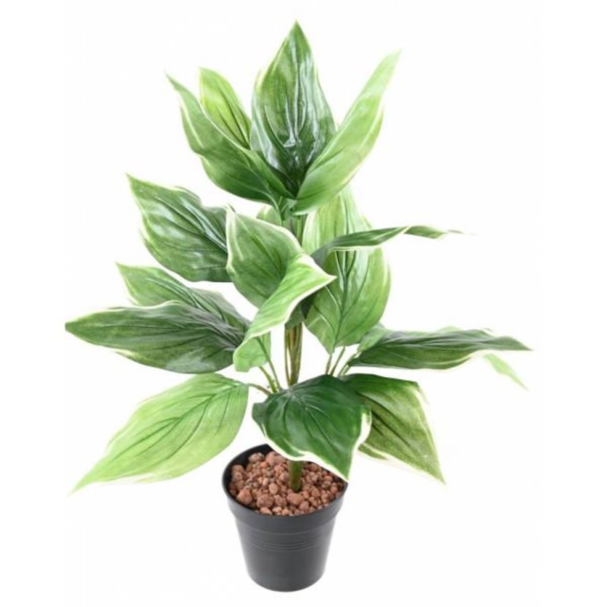 Hosta artificiel en piquet H60 cm 18 feuilles v002239, ARTIFICIELLES