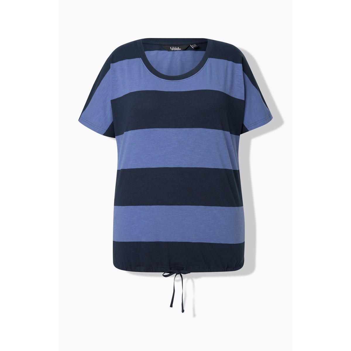 T-shirt à rayures. Encolure ronde marine, ULLA POPKEN