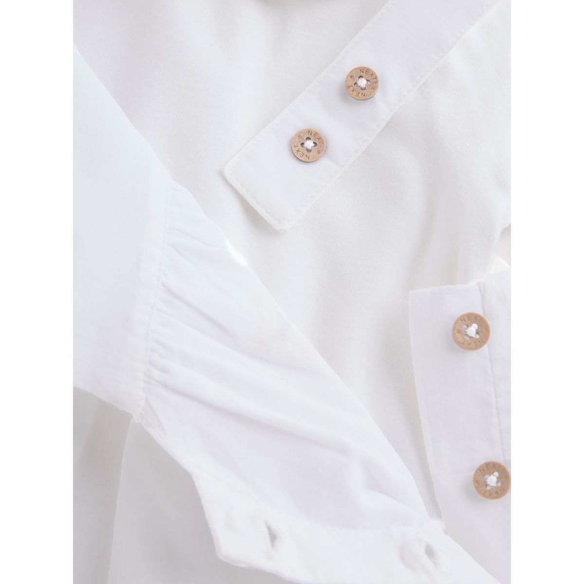 Ensemble body et salopette tissée bébé ours blanc brodé, NEXT