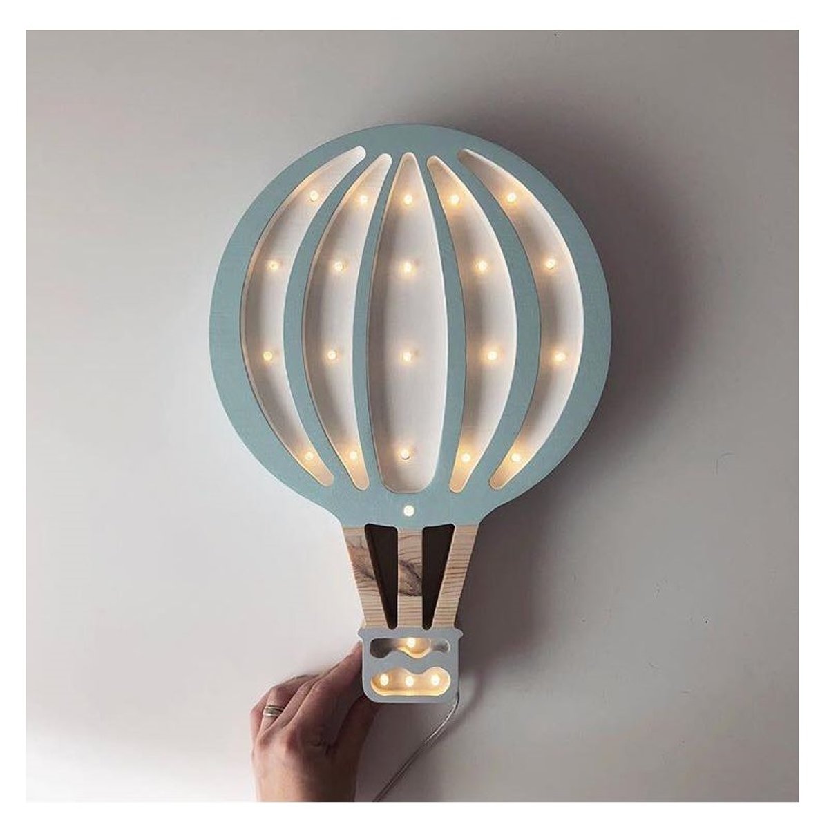Lampe Veilleuse Montgolfière jaune, LITTLE LIGHTS
