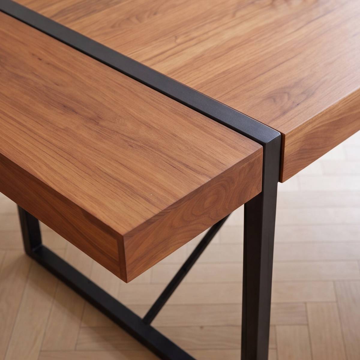 Table à manger en bois d'acacia HAVANA bois foncé, MADE IN MEUBLES