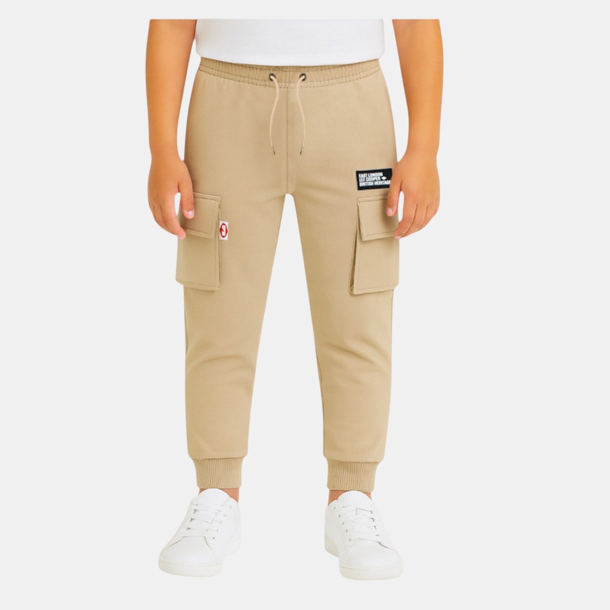 Pantalon de jogging cargo à cordon, coupe décontractée UTILITY beige, LEE COOPER