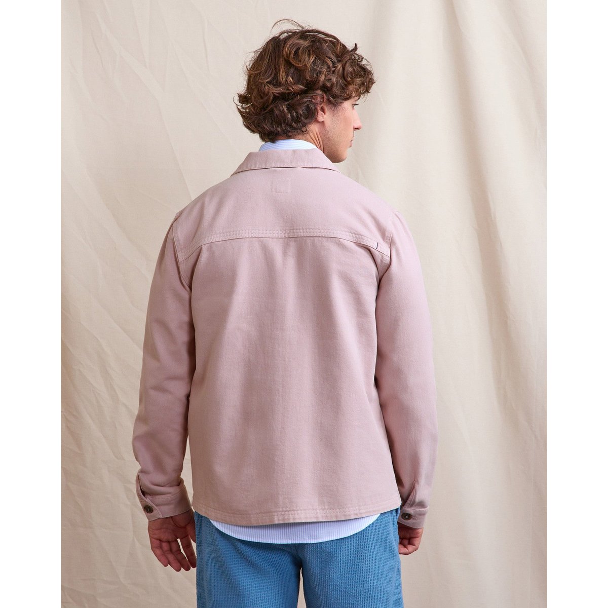 Veste LORGE rose grisé, FAGUO