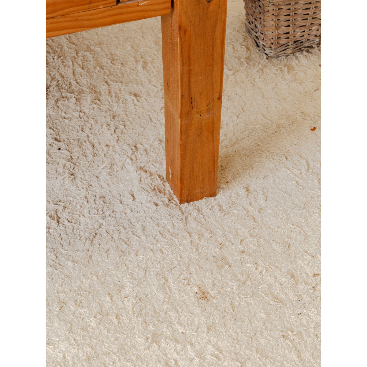 Table basse en bois et métal Léonie N°1166 - Bon état bois foncé, DEBONGOUT