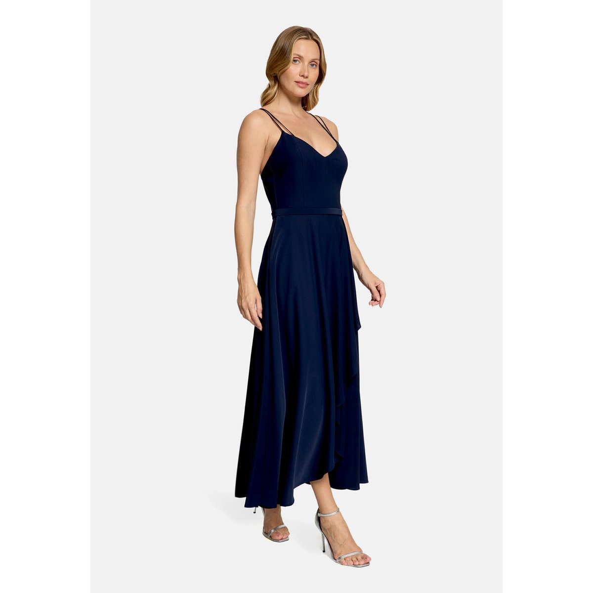 Robe de soirée à volant night sky, VERA MONT