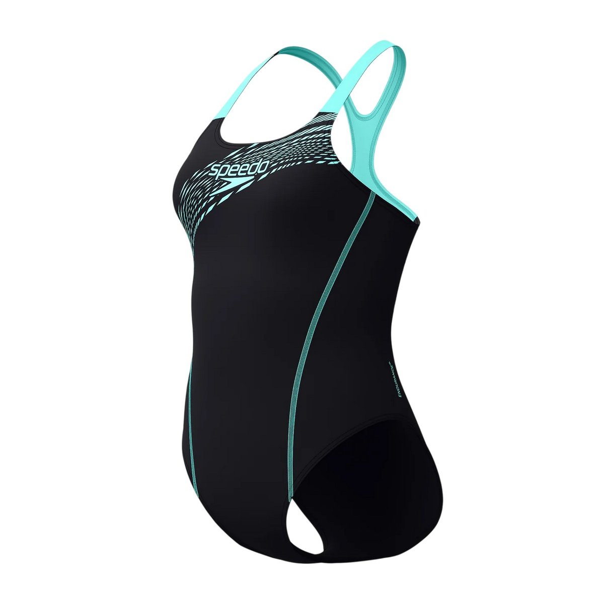 Maillot de bain 1 pièce motif/style logo MEDLEY bleu, SPEEDO