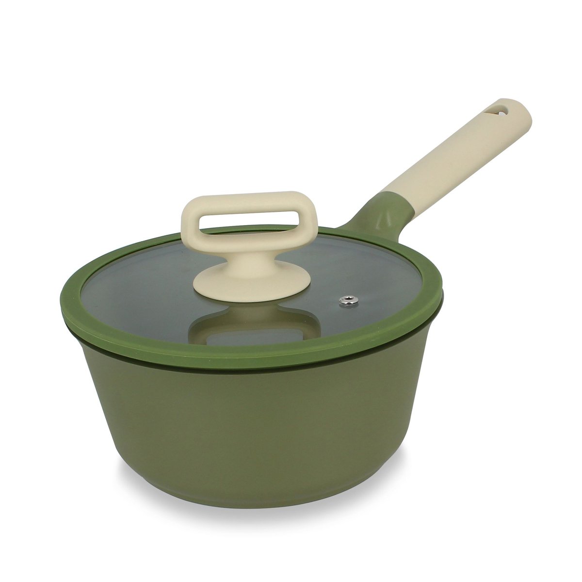 Casserole 18cm en fonte d'aluminium avec couvercle, ANNA vert, MENASTYL