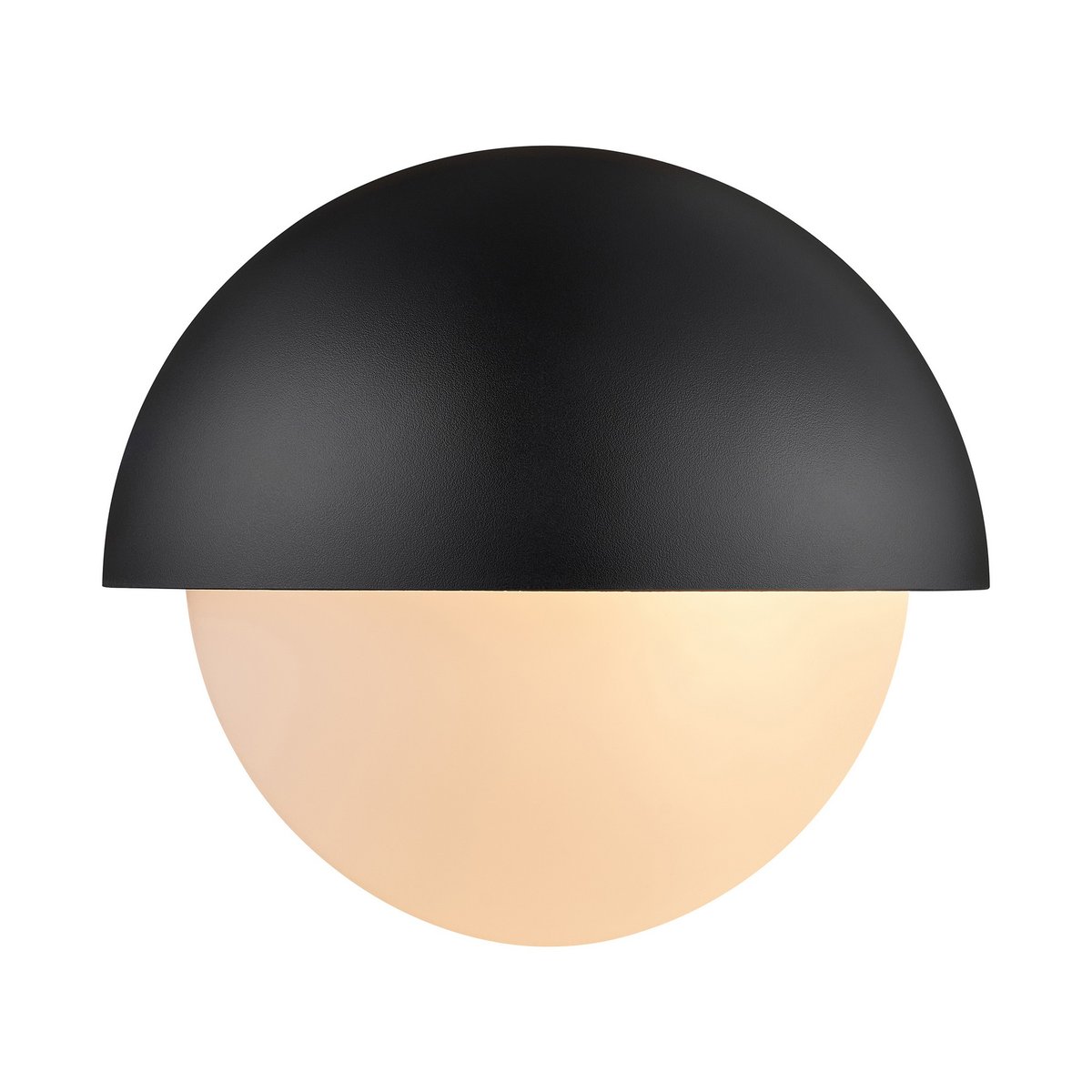 Applique murale extérieure ronde demi-lune en plastique, SCORPIUS noir, NORDLUX